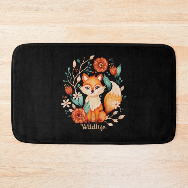 Item preview,  Beautiful fox with flowers designed and sold by AnyMar2023.