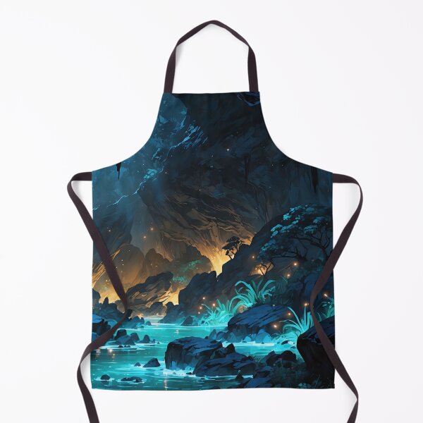 Item preview, Mystical Waters Flowing in a Luminous Cave Wilderness designed and sold by ArtComixHaven.