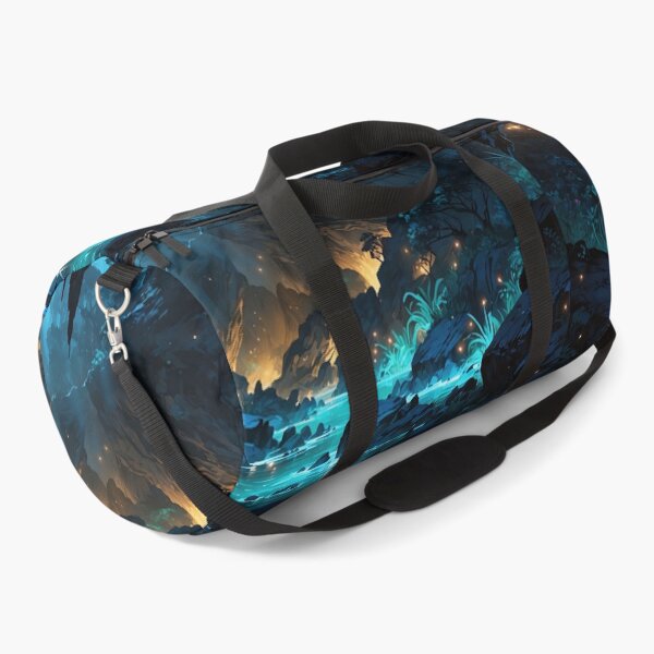 Item preview, Mystical Waters Flowing in a Luminous Cave Wilderness designed and sold by ArtComixHaven.