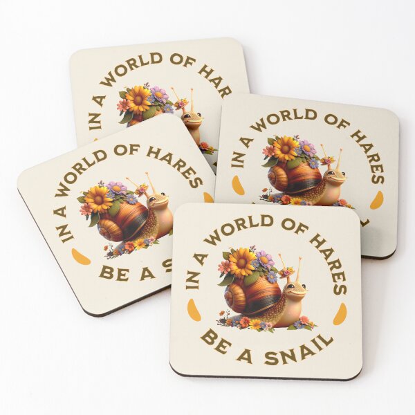 Item preview, In A World Of Hares Be A Snail designed and sold by CozyLightsStore.