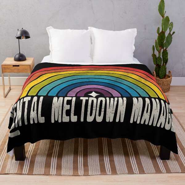 Item preview, Mental Meltdown Manager Funny Retro Rainbow Design. Gift for therapists and psychologist designed and sold by Unitepeople.