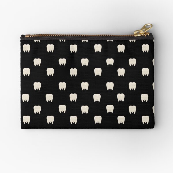 "Tooth Pattern Teeth Dentist Dental Hygienist Dental " Zipper Pouch by