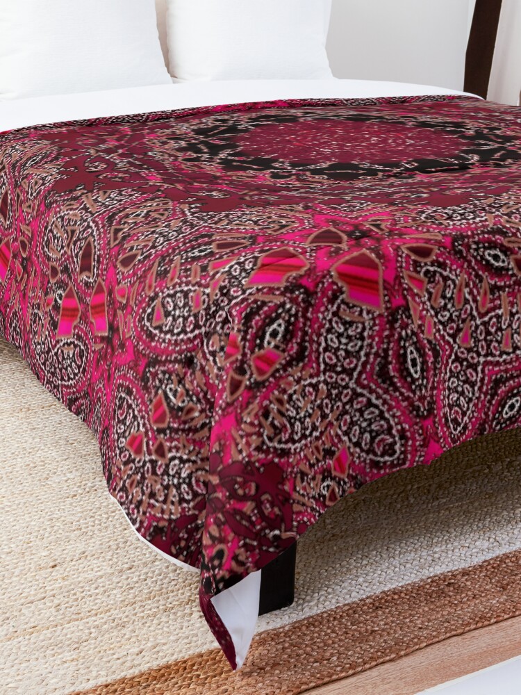 Alternate view of Cinnamon Wisteria Mandala Comforter