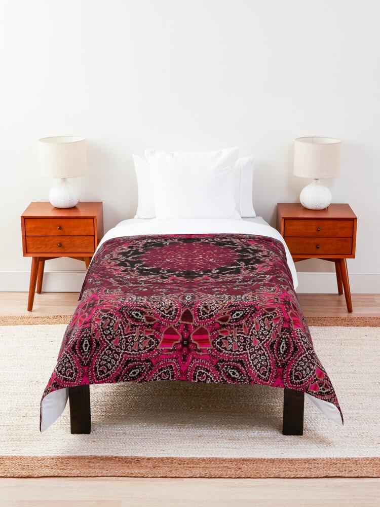 Alternate view of Cinnamon Wisteria Mandala Comforter