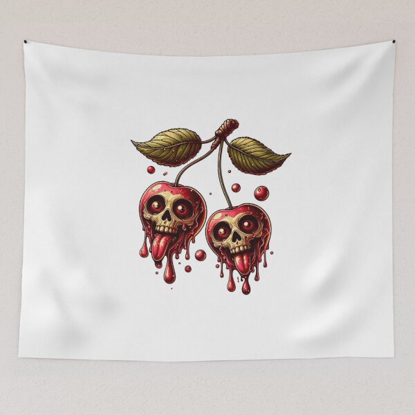 Item preview, cherry skull designed and sold by jkrphoto.