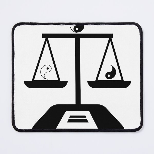Item preview, Yin and yang concept on scales designed and sold by pavledesigns.