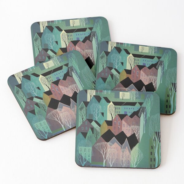 Item preview, Eyvind Earle - Village designed and sold by qlAinwoRTy.