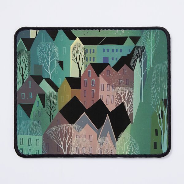 Item preview, Eyvind Earle - Village designed and sold by qlAinwoRTy.