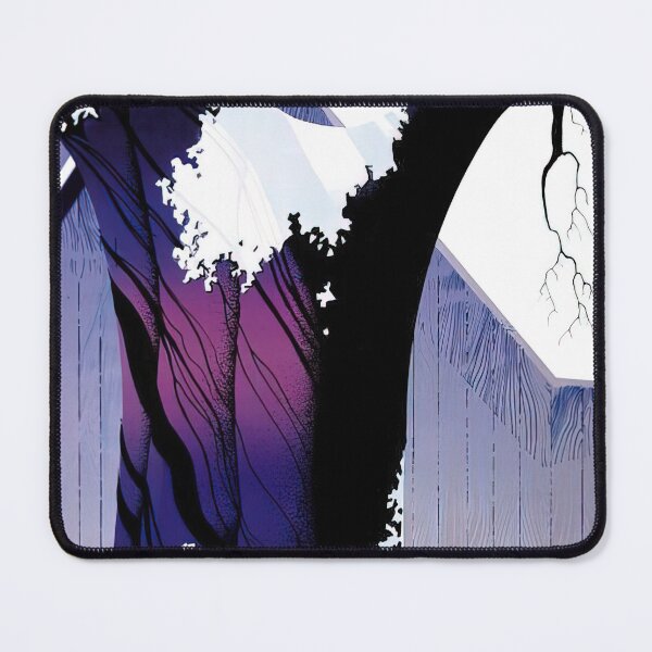 Item preview, Eyvind Earle - Violet Tree and Barn designed and sold by qlAinwoRTy.