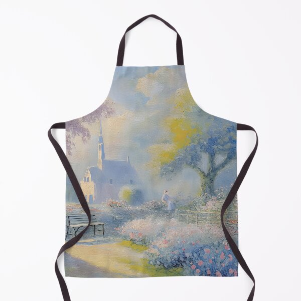 Item preview, Olivia Among the Blossoms | Impressionist AI-Generated Art, Oil Painting designed and sold by Xiangyue Luo.