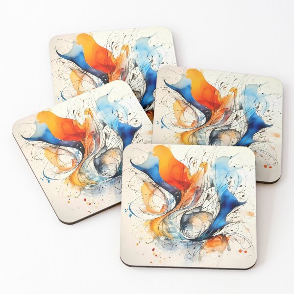 Item preview, Bright, Juicy Abstraction With Watercolor Splatters #3 designed and sold by kuralesya.