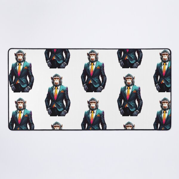 Item preview, Colorful Monkey Wearing Suit Image designed and sold by Brasuca's Art.