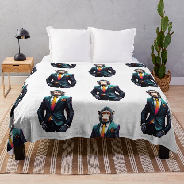 Item preview, Colorful Monkey Wearing Suit Image designed and sold by Brasuca's Art.