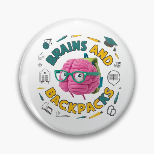 Item preview, Brains and Backpacks designed and sold by deluxedigital1.