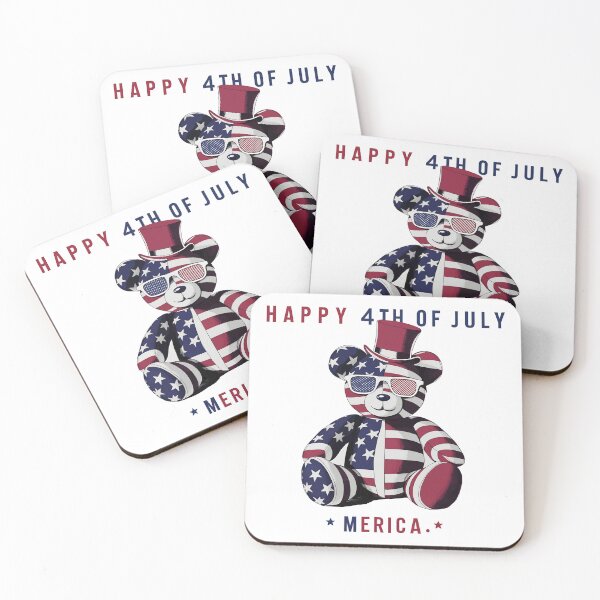 Item preview, Happy 4th of July Teddy Bear designed and sold by Quirky Shirts.