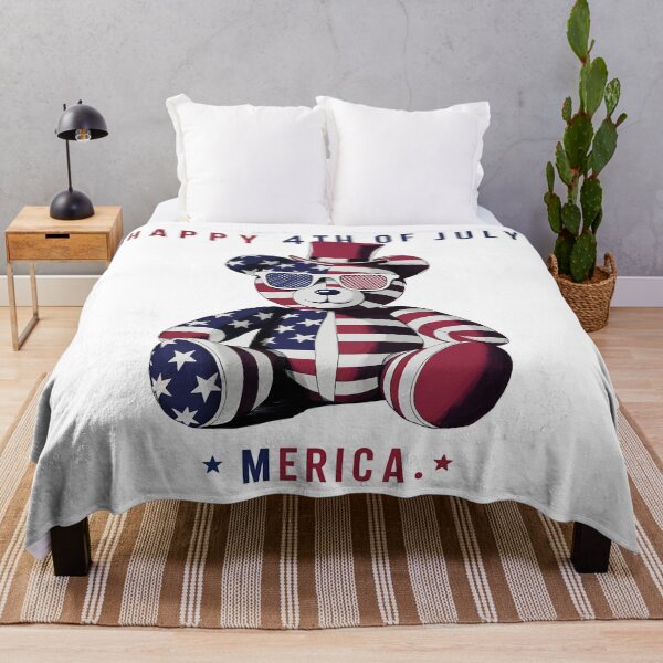 Item preview, Happy 4th of July Teddy Bear designed and sold by Quirky Shirts.