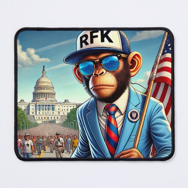 Item preview, RFK 2024 Monkey Patriot - Robert F Kennedy JR Kennedy24 designed and sold by NoCompetition.