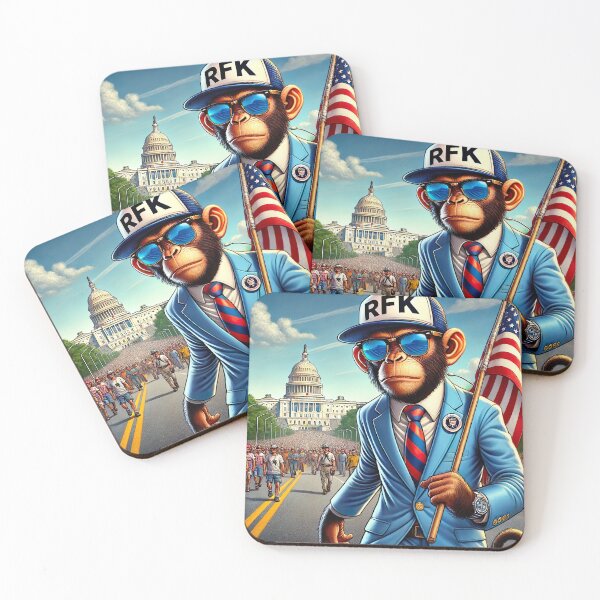 Item preview, RFK 2024 Monkey Patriot - Robert F Kennedy JR Kennedy24 designed and sold by NoCompetition.