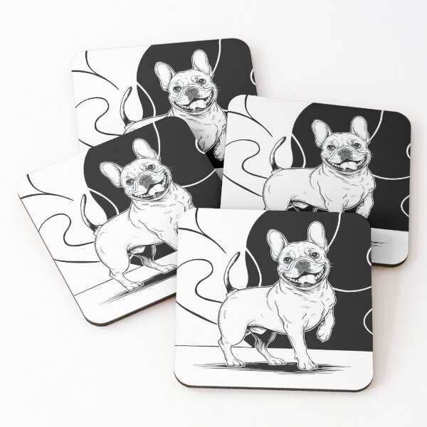 Item preview, Bulldog Francés Frenchie Blanco y Negro designed and sold by Petsthetic.