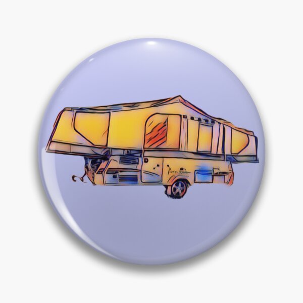 Item preview, Orange and Blue Folding Caravan designed and sold by BeccaAelishe.