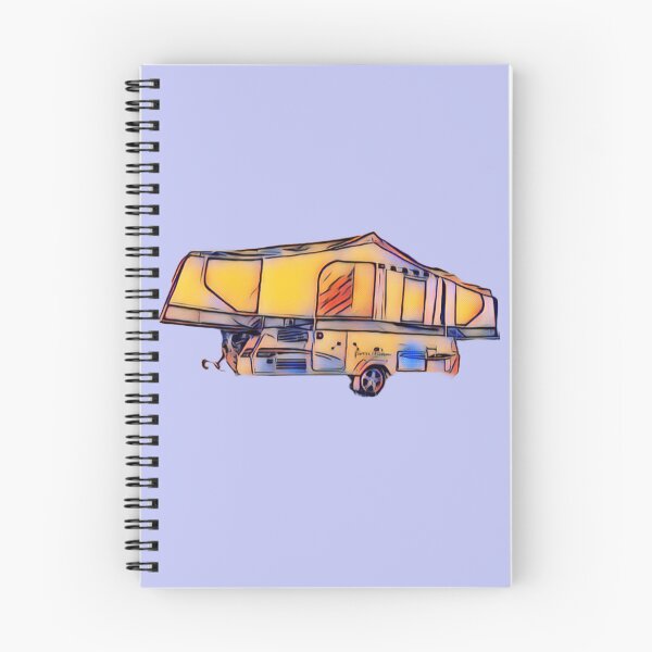 Item preview, Orange and Blue Folding Caravan designed and sold by BeccaAelishe.