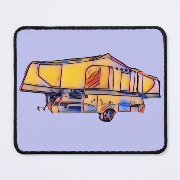Item preview, Orange and Blue Folding Caravan designed and sold by BeccaAelishe.