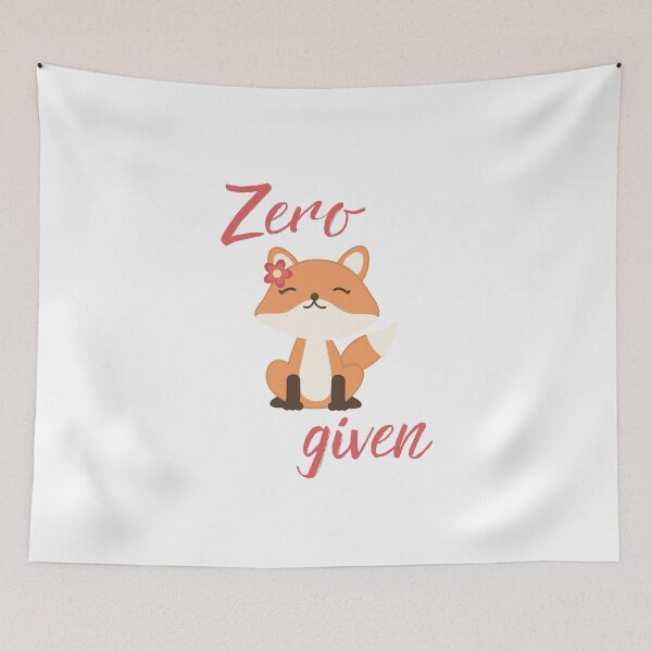 Item preview, Zero Fox Given Pun Art designed and sold by Teribelle.