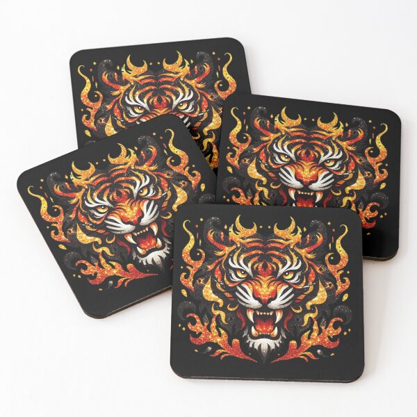 Item preview, Fierce Tiger With Flames designed and sold by Mark Cannon.