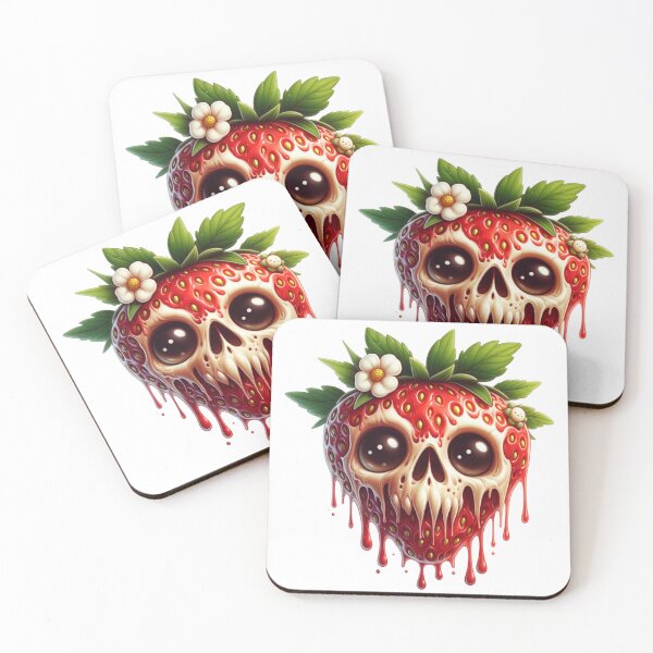 Item preview, strawberry skull designed and sold by jkrphoto.