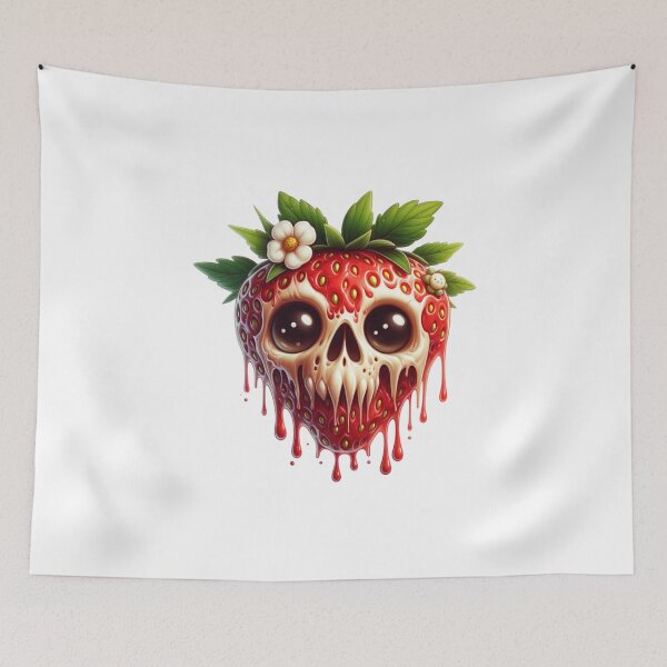 Item preview, strawberry skull designed and sold by jkrphoto.