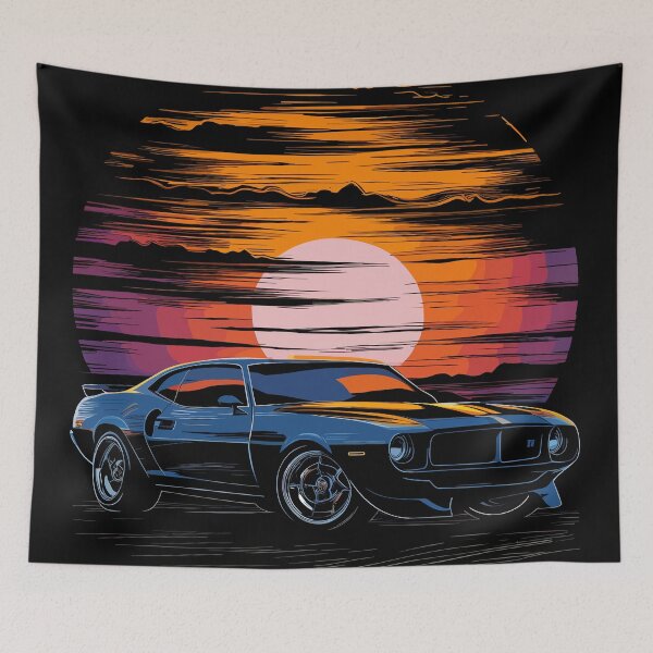 Item preview, Classic Muscle Car Sunset designed and sold by Quirky Shirts.