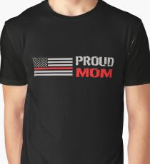 Firefighter: Proud Mom Graphic T-Shirt