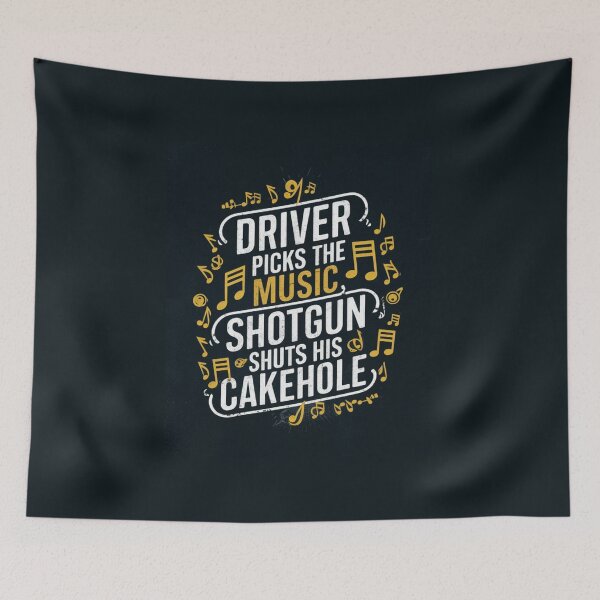 Item preview, Supernatural Dean Winchester Driver Music Quote designed and sold by desire313.