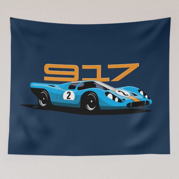 Item preview, Porsche 917 Race Car Illustration designed and sold by blackdogshop.