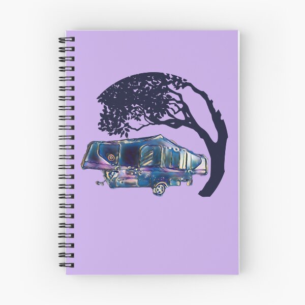 Item preview, Camped under a tree Starry Night Folding Caravan designed and sold by BeccaAelishe.