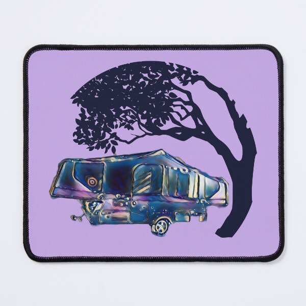 Item preview, Camped under a tree Starry Night Folding Caravan designed and sold by BeccaAelishe.