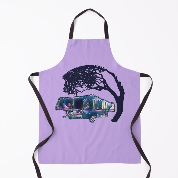Item preview, Camped under a tree Starry Night Folding Caravan designed and sold by BeccaAelishe.