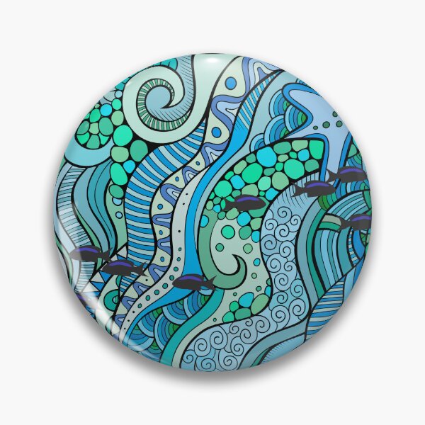 Item preview, Oceanic Whirl pattern designed and sold by ViYa1.