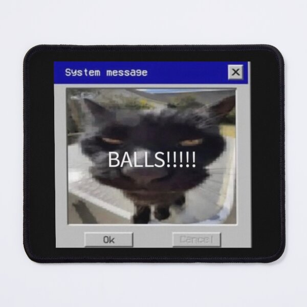 Item preview, system message balls cat designed and sold by staticc.