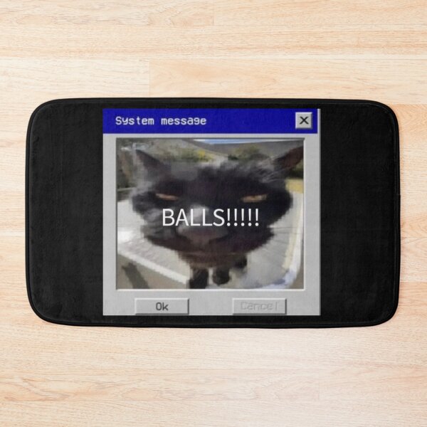 Item preview, system message balls cat designed and sold by staticc.