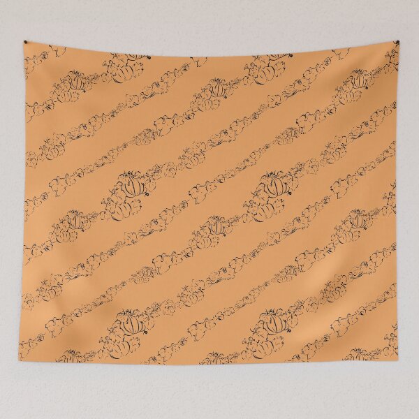 Item preview, Pumpkins ina Harvest Diagonal Seamless Repeat Pattern designed and sold by Albin1961.