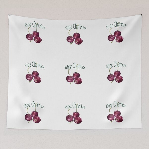 Item preview, Cherries Fruit Watercolor Painting Botanical Artwork designed and sold by Alison Langridge.
