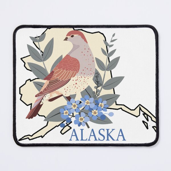 Item preview, Alaska State Bird and Flower designed and sold by adventurehaven.