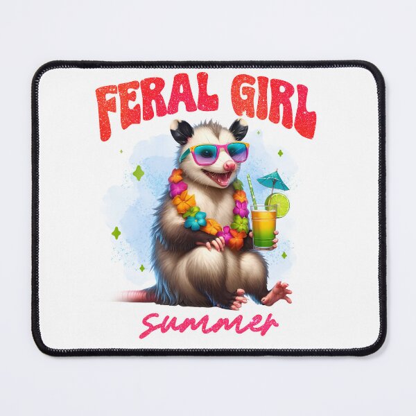 Item preview, Feral Girl Summer with Opossum designed and sold by OmoYolo.
