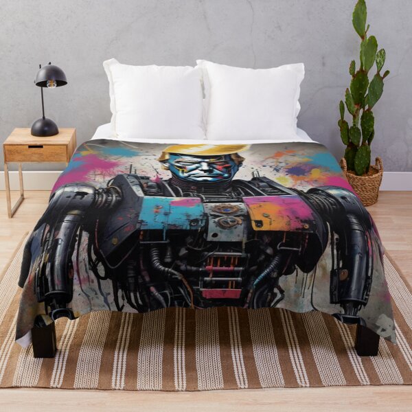 Item preview, Mecha Trump, Cyberpunk Art, Digital Painting designed and sold by Burn-Ego.
