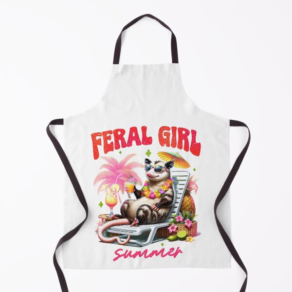 Item preview, Feral Girl Summer with Opossum designed and sold by OmoYolo.