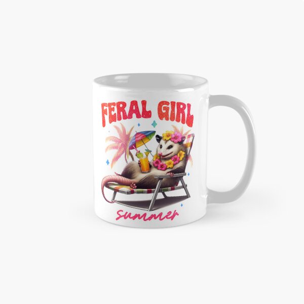 Item preview, Feral Girl Summer with Opossum designed and sold by OmoYolo.