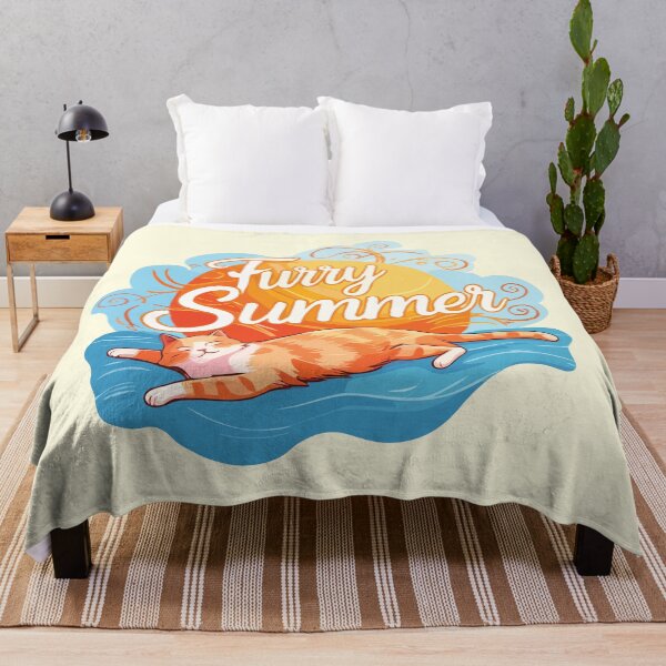 Item preview, Furry Summer with Red Cat. designed and sold by twisted-dot.