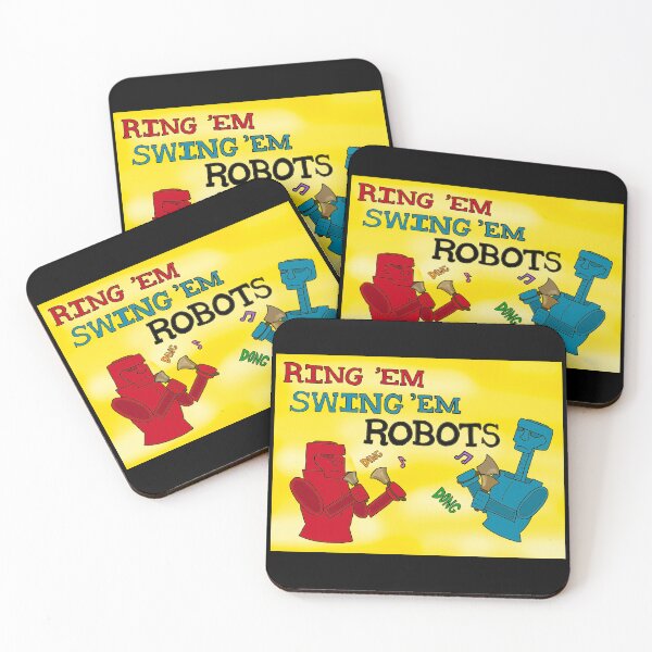 Item preview, Ring ‘Em Swing ‘Em Robots designed and sold by Pumpkiboo.