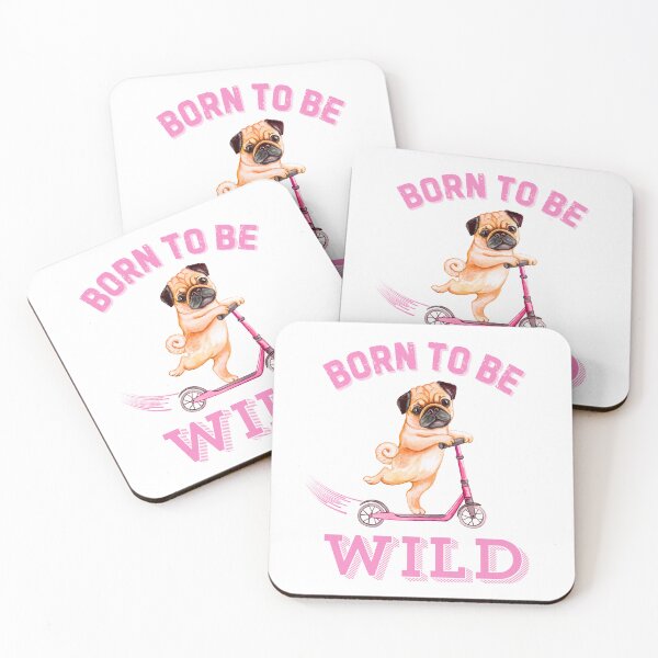Item preview, Born to be Wild Pug designed and sold by Fredster1966.